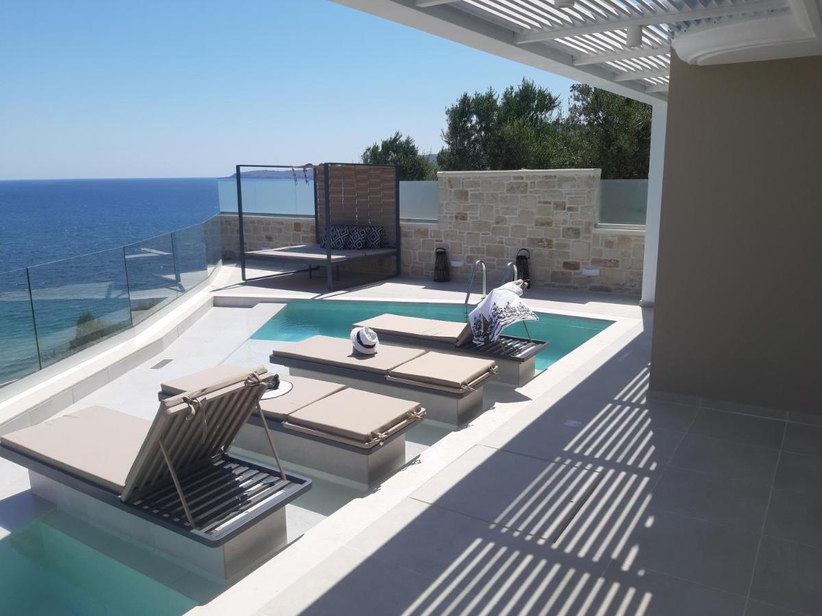 Luxury Villa Dioskouroi Eco Pool & Jacuzzi Kalyves Exterior photo